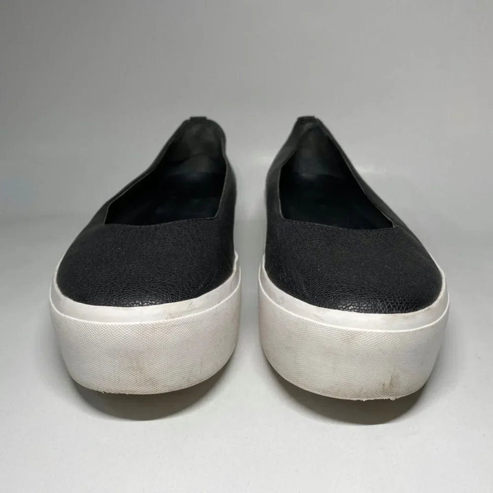Calvin Klein Janie Platform Flats Black/White